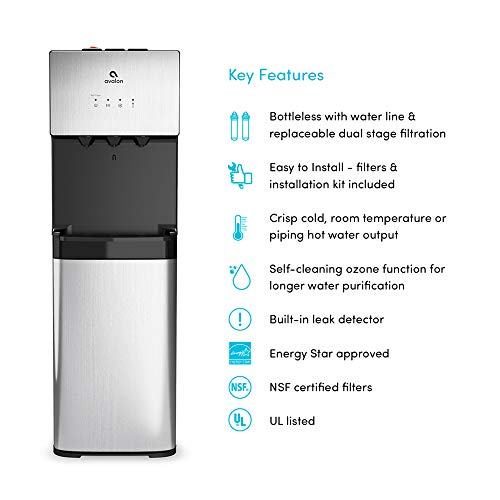Avalon A5 Self Cleaning Bottleless Water Cooler Dispenser, UL/NSF