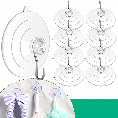 Suction Cup Hooks, Shower Hooks for Inside Shower, ZARES Suction Cups