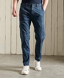 Superdry Mens Core Cargo Trousers, Belt Loops, Zip