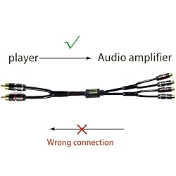 Arklove 10ft Shielded RCA Plug Splitter Stereo