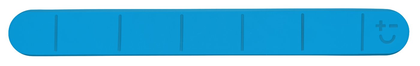Caledonia Signs 55966 Magnetic Rail, 300 mm With Rubberised Cover, Blue
