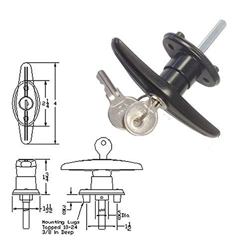 2 Truck+Cap+Locking+T+Handle+Clockwise