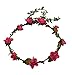Floral Fall Beach Flower Crown Hair Wearth Headbands with Lovely Tail F-02