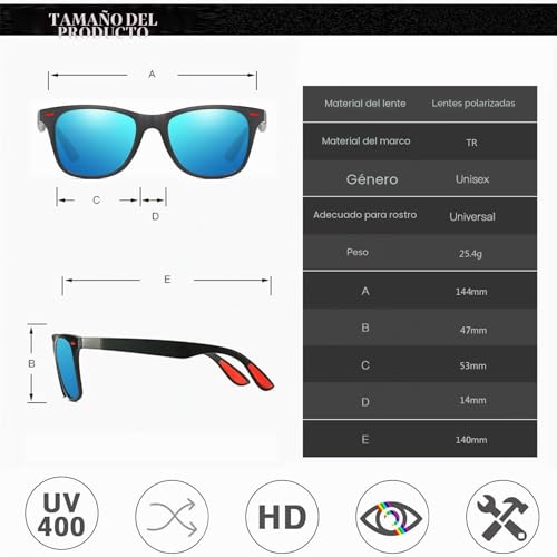 Perfectmiaoxuan Polarized Sunglasses for Men Women UV400 Protection Summer Vacation Running Fishing Travel Glasses Driving Night