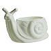 GeLive Ceramic Succulent Planter, White Snail Plant Pot with Drainage Hole, Animal Bonsai Holder Window Box for Cactus, Succulent Plants Home Office Garden Flower Pot Gifts for Plants Lover