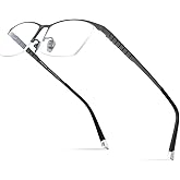 FONEX Titanium Glasses Frame for Men,Square Eyewear Full Optical Eyeglasses F85641