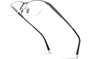 FONEX Titanium Glasses Frame for Men,Square Eyewear Full Optical Eyeglasses F85641