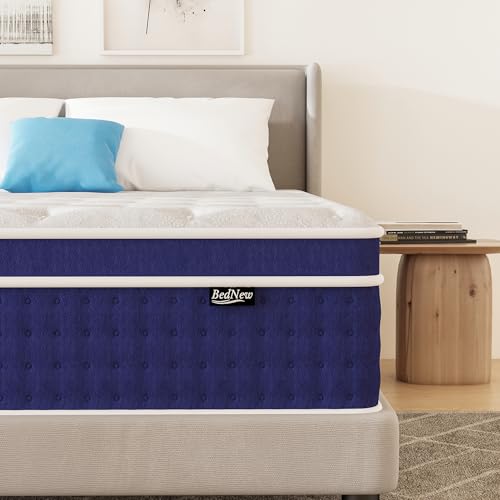 Bednew Matratze 160 x 200cm, 30cm Federkernmatratze H3 Höhe 7-Zonen Orthopädische Taschenfederkernmatratze mit Comfort Memory-Schaum Schicht,Öko-Tex Z