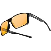 Horus X • Blue Light Glasses Men Women | Blue Light Blocking Glasses for Screen Anti-Fatigue Eye Migraine | Gaming Amber V2