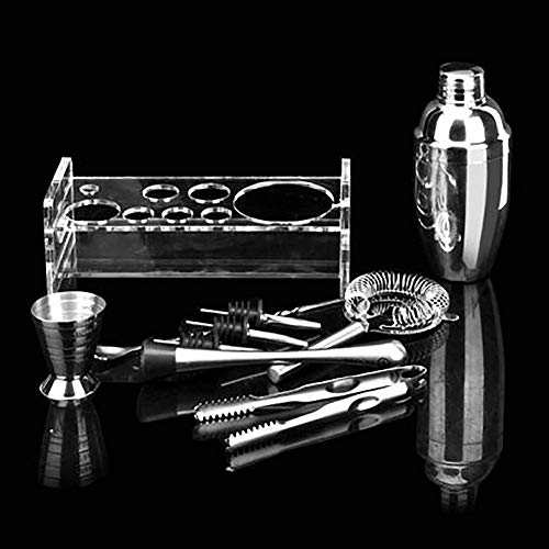 XUSHEN-HU Cocktail-Set 550 ml Edelstahl-Shaker mit Acrylablage, Geschenkbox-Set Xueke Topf Glas Cocktail Werkzeug (Farbe… – Bild 5