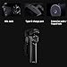Snoppa Atom 3 Axis Foldable Gimbal for Smartphone & GoPro Hero 4 5 6, Wireless Charging, Built-in Mic Jack, One-Key Switch V/H Orientation, 310g Payload, W Mini Tripod, Black