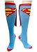 Junior's Superman Cape Knee High Socks - One Size (Blue)