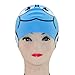 TINKSKY Cartoon Fish Shaped Swim Cap Silicone Swimming Hat For Kid (Blue)