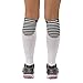 Zensah Ultra Compression Leg Sleeves for Running, Shin Splint Relief, White,Medium