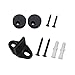 SMARTSTANDARD Sliding Barn Door Hardware Hangers 2pcs (Black)(Rhombic Shape Hangers)