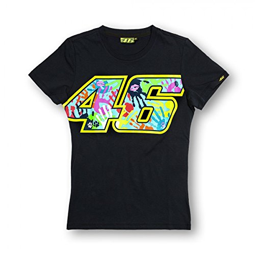 Valentino Rossi VR46 Large 46 Misano Moto GP Womens T-shirt Navy Official New
