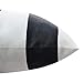 Pcinfuns Outdoor Pillow Covers,Patio Garden Decorative Pillow Cover Only,Fade-Resistant Pillow Cases 18x18 Inch for Home Balcony and Garden,Black White,Pack of 2