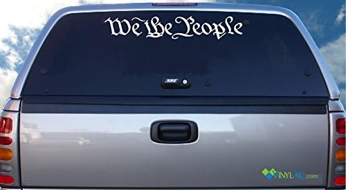 Inscape Data We The People Windshield/Rear Window Vinyl Decal Kit - 2nd Amendment, 2A, AR15