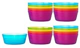 Ikea Kalas BPA-Free Bowl, Assorted Colors, Set of 4, 6 Pack