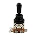 Musiclily Metric 3 Way Short Straight Guitar Toggle Switch Pickup Selector for Epiphone Les Paul Electric Guitar,Black Top with Black Tip(Pack of 2)