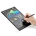 LCD Writing Board 9.7-Inch Drawing Board Colorful Writing Tablet Great Gift for Kids-Useful at Office By Poker Wolf (black)