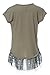 Big Girls Love Print Ruffle Trim Tee