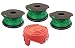 YourStoreFront 3 Pack Auto Feed Spools Line Trimmer and Replacement Bump Cap for Black & Decker GH3000 Trimmer primary