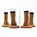 32Pcs Chair Leg Socks with Felt Pads, MERYSAN Elastic Knitted Furniture Booties, Thick Wood Floor Furniture Legs Protectors Pads Covers Caps Set - Avoid Scratches & Noise, Anti-Slip(Brown)