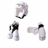 Macho Dyna 5 piece sparring gear set white adult small