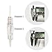 EZTAT2 50 Pieces Disposable Stainless Steel Microblading Eyebrow Tattoo Needles for Charmant Rotary Permanent Makeup Machine 1 Round Liner