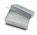 TheDisplayGuys - 100-Pack #21 Cotton Filled Cardboard Paper Jewelry Boxes Gift Case - Silver Foil (2.6