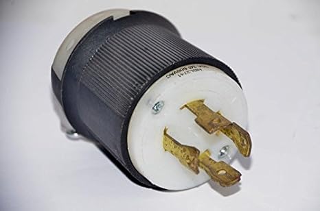 Hubbell Hbl2741 Locking Plug 30 Amp 3 Phase 600v L17 30p Black And White Electronic Components Amazon Com Industrial Scientific