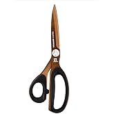 TITECH Pro 9" Right-Handed Dressmaker's Scissors - High Carbon Stainless Steel, Titanium Coated, Premium Sewing Shears for Ta
