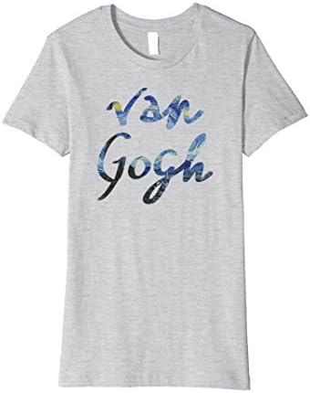 Womens Loving Starry Night Vincent Van Gogh Painting Print t Shirt Small Heather Grey