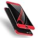 Samhe iPhone 8 Case, 3 in 1 Ultra-Thin Shockproof Hard Cover 360 Degree Protection for Apple iPhone 8 (red+Black+red)
