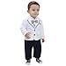 ZOEREA 2pcs Baby Boys Gentlemen Romper + Coat Wedding Suits Tuxedo Baptism