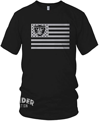 Millionaire Mentality Raider Nation Black T-Shirt (2X-Large) Skull Flag Edition