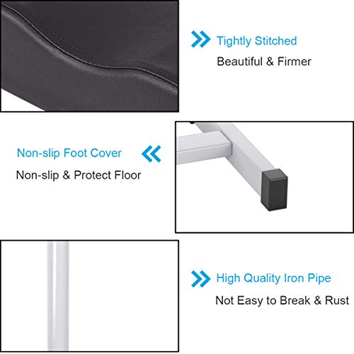 GentleShower Stool, Adjustable Pedicure Manicure Technician Nail Footrest Salon Spa Equipment, Barber chair (black) - Thumbnail 6