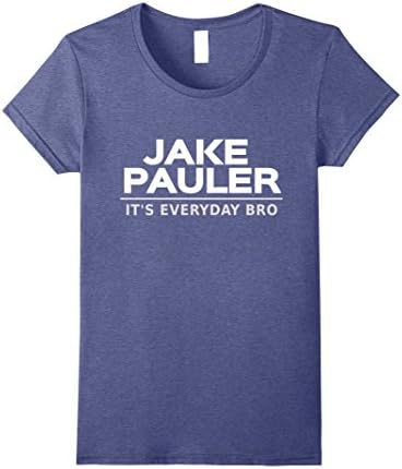 Womens Jake Pauler T-Shirt It's Everyday Bro LA Paul XL Heather Blue