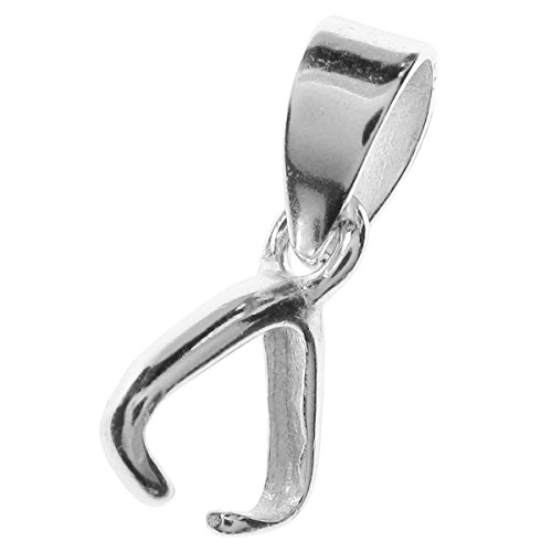10pcs .925 Sterling Silver Pendant Clasp Bai Connectorl/Findings/Bright