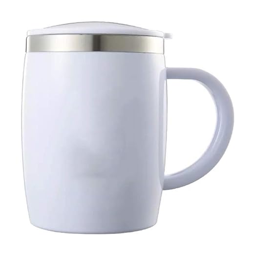 LmkjHnbv Acero Inoxidable Café Taza con Tapa, Resistente Calor ...