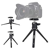 Mini Metal Tripod - Ulanzi Tabletop Travel Tripod with Ball Head Quick Release Plate for Canon Nikon Sony A7 A9 DSLR Cameras Camcorders Smartphone Youtuber Vlogger Gear Tripod Selfie Stick