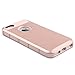 UARMOR Case for Apple iPhone SE / iPhone 5S / iPhone 5, Slim Fit Protection Hybrid Case Shockproof Hard Rugged Protective Back Rubber Cover with Dual Layer Impact Protection, Rose Gold