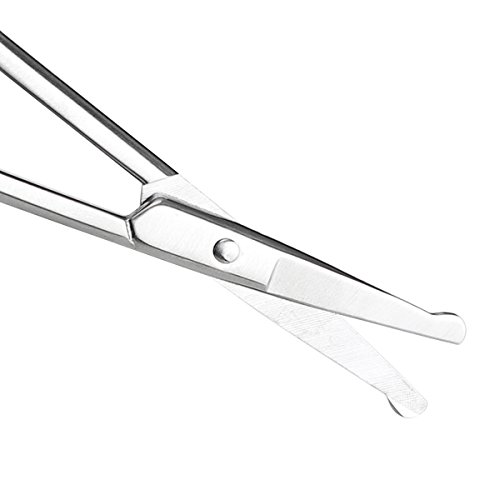 Nose Hair Scissors Set for women and men - Grooming Scissors for Personal Care Facial Hair Removal - Hair scissors for Brow, Ear, Moustache, Beard, Eyelashes - 2 Pcs - by NIPOO