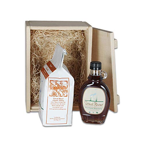 Great River Milling Buttermilk Pancake Mix & Maple Syrup Gift Box, 6.5 Pound - Thumbnail 3