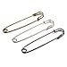KLOUD City 4 Inch Heavy Duty Giant Safety Pins for Blankets, Skirts, Kilts, Knitted Fabric ,Crafts (silver&black & bronze)