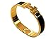 Gold & Orange Buckle Bangle bracelet