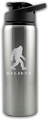 Bigfoot Sasquatch I Believe Single Layer 304 Stainless Steel + PP Travelling Bottles