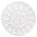 Deviled Egg Clear Plastic Crystal Cut Platter - Set of 2