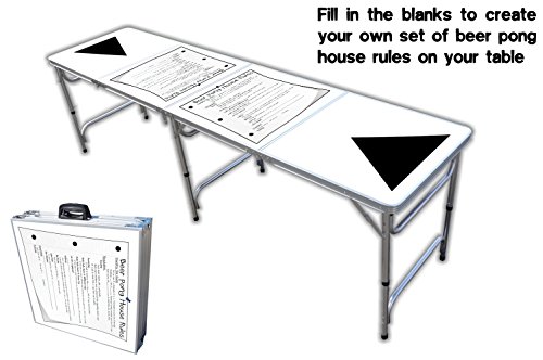 8-Foot Professional Beer Pong Table - House Rules Graphic - Thumbnail 5